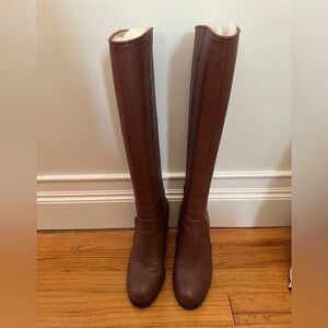 Kate Spade leather Sonny wedge boots sz5